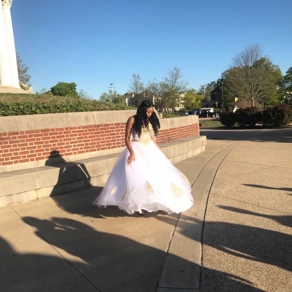 A wonderful dress with lots of beading